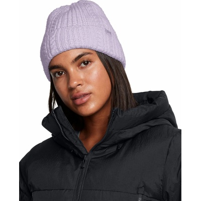 Under Armour W Halftime Cable Knit Beanie-PPL 1386639-535
