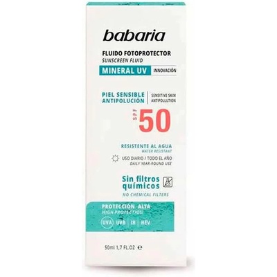 Babaria Mineral Cream Spf 50 75ml - White (Multicolor)
