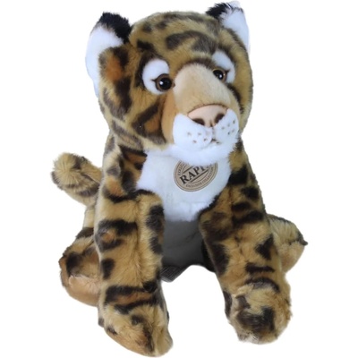 Rappa Плюшена играчка Rappa Еко приятели - Леопард, седящ, 30 cm (211681)