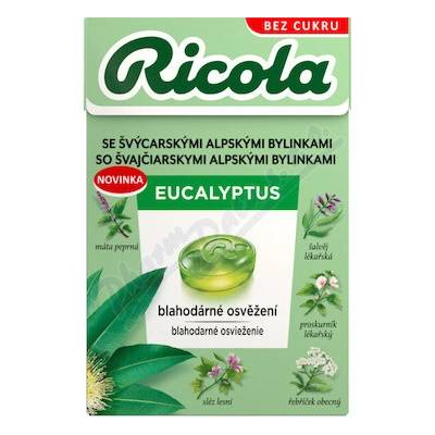 RICOLA Eucalyptus bez cukru 40 g