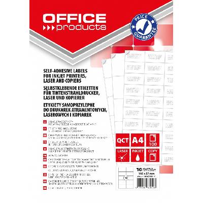 Етикети Office Products, 105х57mm, 100л. (1000бр) (32774-А)