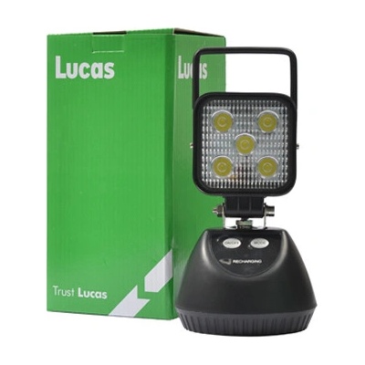 LUCAS Pracovné svetlo Lucas 5LED * 3W/15W magnet. uchytenie, s EU AC adaptérom (A-LDB900)