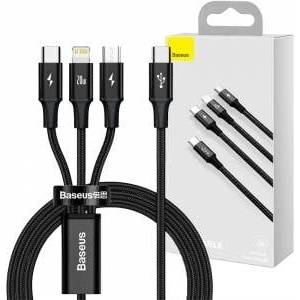 Baseus Rapid Series 3-in-1 USB Type-C Cable PD 20W 1.5m