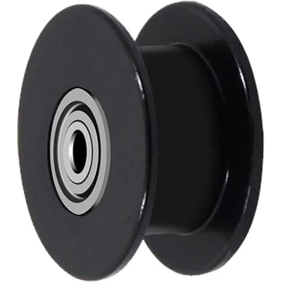 Ремъчна шайба, алуминиева без зъби, d3mm, D18mm, Черна (ZD0015)