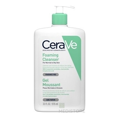 Vichy Laboratoires CeraVe Čistiaci penivý gél na normálnu až mastnú pleť 976 ml