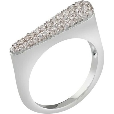 Guess Strieborný prsteň so zirkónmi Nuances JSBR04503JWRH