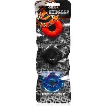 Image 1 of OXBALLS Ringer Cock Ring Multi-Color 3 pack
