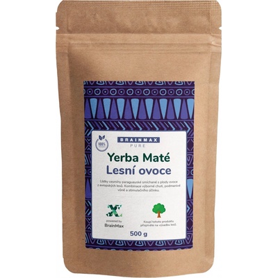 Votamax BrainMax Pure Organic Yerba Maté Lesní ovoce 500 g