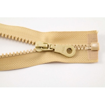 Deliteľný kostený zips - dĺžka (30 - 95 cm) - rôzne farby 85 cm Béžová