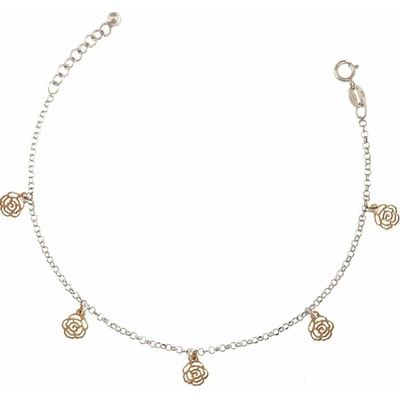 INFINITYSILVER Strieborný náramok s ružičkami 56106517+
