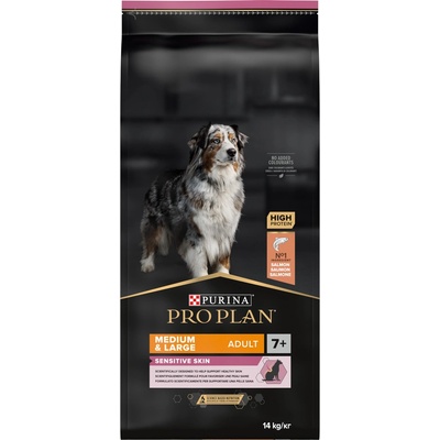 Purina Pro Plan Medium & Large Adult 7+ Sensitive Skin losos 2 x 14 kg