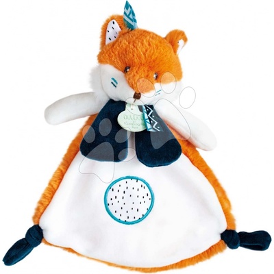 Doudou et Compagnie Plyšová líška na maznanie Fox Tiwipi oranžová 23 cm v darčekovom balení DC3641
