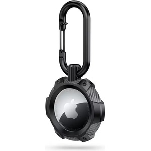 Tech-Protect TPUCarbon AirTag case - black
