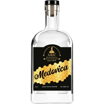 Grič Medovica 50% 0,2 l (čistá fľaša)