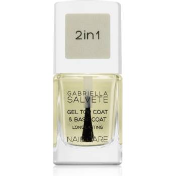 Gabriella Salvete Nail Care Top & Base Coat базов и финален топ лак за нокти с гел текстура 11ml