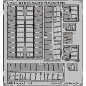 Special Hobby 1:48 K48001 Spitfire MK.Vc landing flaps