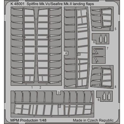 Special Hobby 1:48 K48001 Spitfire MK.Vc landing flaps