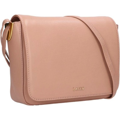 Lagen elegantni dámská kožená kabelka pudrová BLC-22/2061 peach