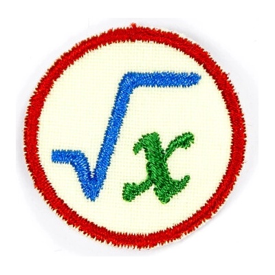 Odborka Matematik - červený