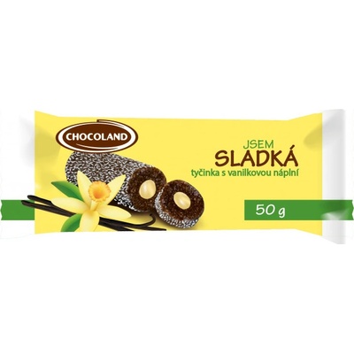 Chocoland Jsem Sladká tyčinka s vanilkovou příchutí 50 g