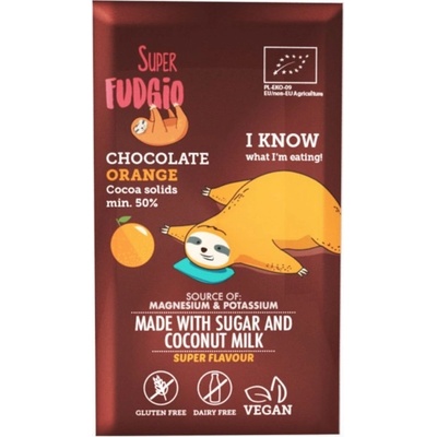 Super Fudgio s kokosovým mlékem a pomerančemBio vegan 80 g