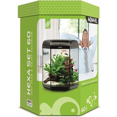 Aquael Hexa akvarijní set černý 60 l