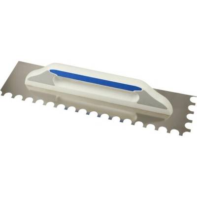 Hladítko nerezové polguľaté zuby R15 480 x 130 mm,Kubala