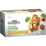 Purina GOURMET GOLD Nature’s Creations Mix - Пилешко и Пуешко с натурални зеленчуци (4 x 85 г)