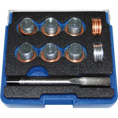 Sada na opravu závitů olejových van M14x1,25 mm, 25 dílů - BGS 151