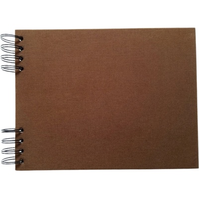 Scrap delux Album Delux čokoládová A4 ležící černé listy