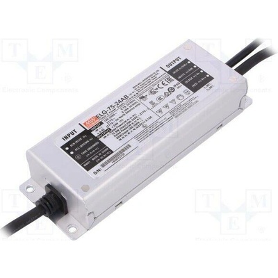 MEAN WELL ELG-75-24AB Napájecí zdroj: spínaný; LED; 75,6W; 24VDC; 1,57÷3,15A; 100÷305VAC