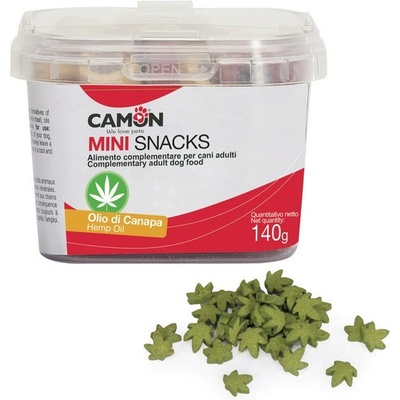 Camon Mini Snack s konopným olejom pre psov 140 g