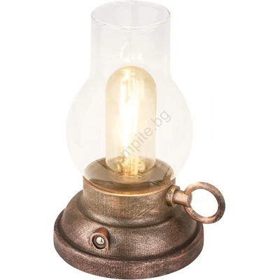 Briloner - LED акумулаторна външна настолна лампа с димер KANEA LED 1, 5W/5V IP44 1200mAh бронзова (BL2161)