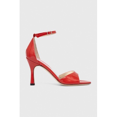 Custommade Кожени сандали Custommade Ashley Glittery Lacquer в червено 000202046 (000202046.262)