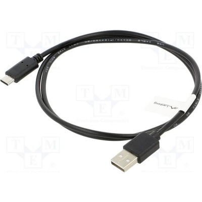 Lanberg CA-USBO-10CC-0010-BK USB 2.0 Type-C M -AM, 1m, černý