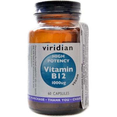 Viridian High Potency Vitamin B12 1000ug 60 kapsl