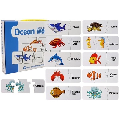 LEAN Toys Vzdělávací Svět oceánů 10 spojení
