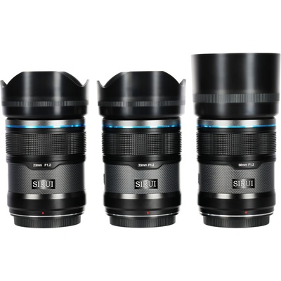 Sirui Sniper Lens AF Kit 23, 33 a 56 mm f/1.2 Sony E-Mount