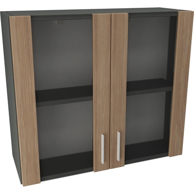 DST Кухненски модул MK-6 dst, 700/800/300, антрацит и дъб амбер