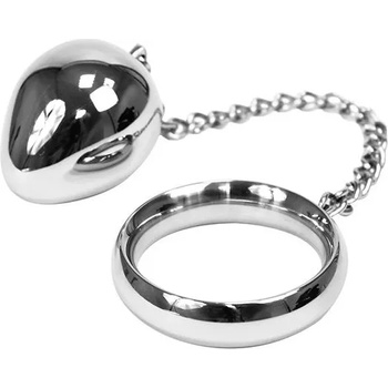 Image 1 of Metalhard Пенис ринг metalhard cock ring 40mm + chain bead