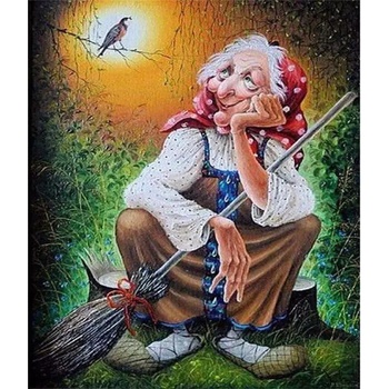 Image 1 of Milena Style Баба Яга - диамантен гоблен