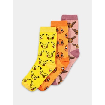 Difuzed ponožky Pokémon Crew 3 páry
