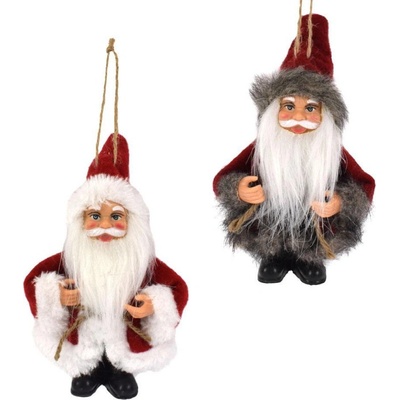 MAKRO Santa Claus visiací 15cm rôzne druhy