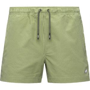 K-Way Мъжки бански слипове K-Way Hazel Mid Stripes Beach Swim brief - Green Dark Lime / Green - размер 3XL (050-2434-0115)