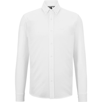 HUGO BOSS Риза с дълъг ръкав Boss Men's Joe Long Sleeve Oxford Shirt - White