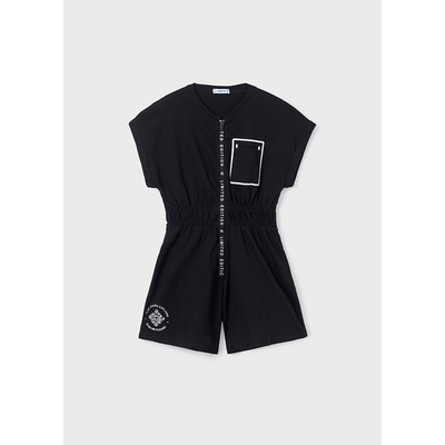 Mayoral overal s krátkým rukávem a zipem černý