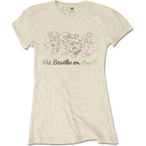 The Beatles Outline Faces On Apple Sand L Дамски Риза (BEATTEE386LS03)