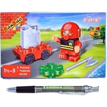 Banbao figurka hasič s doplňky 9 ks