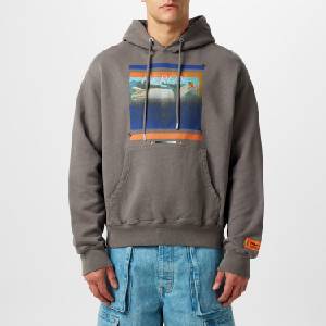 Heron Preston Суичър Heron Preston Misprinted Hoodie - Grey/Navy
