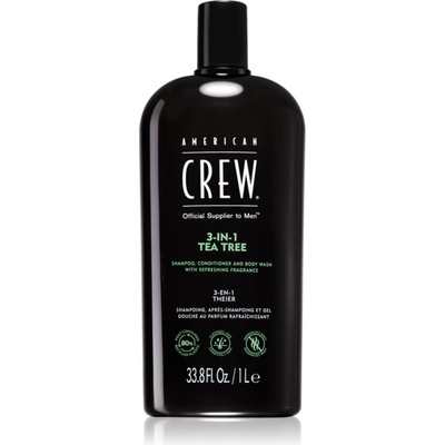 American Crew Hair & Body 3-IN-1 Tea Tree шампоан, балсам и душ гел 3 в 1 за мъже 1000ml